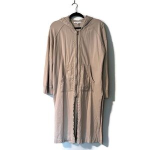 Young Fabulous & Broke Cream Long Cardigan Hoodie Cardigan, Size Small